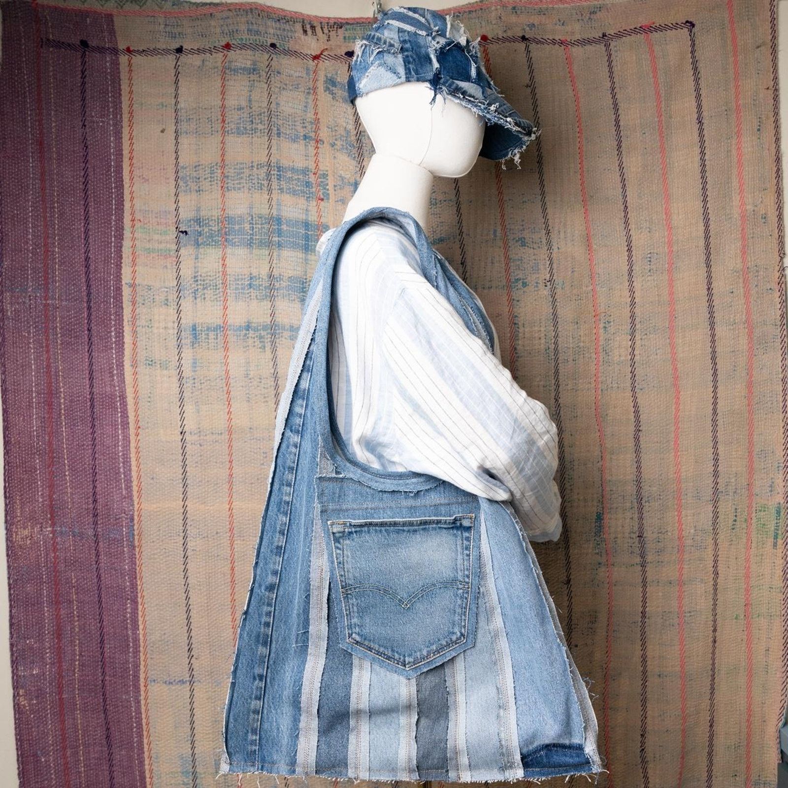 Levi's Custom upcycled hobo bag / shoulder bag Size ONE SIZE - 2 Thumbnail