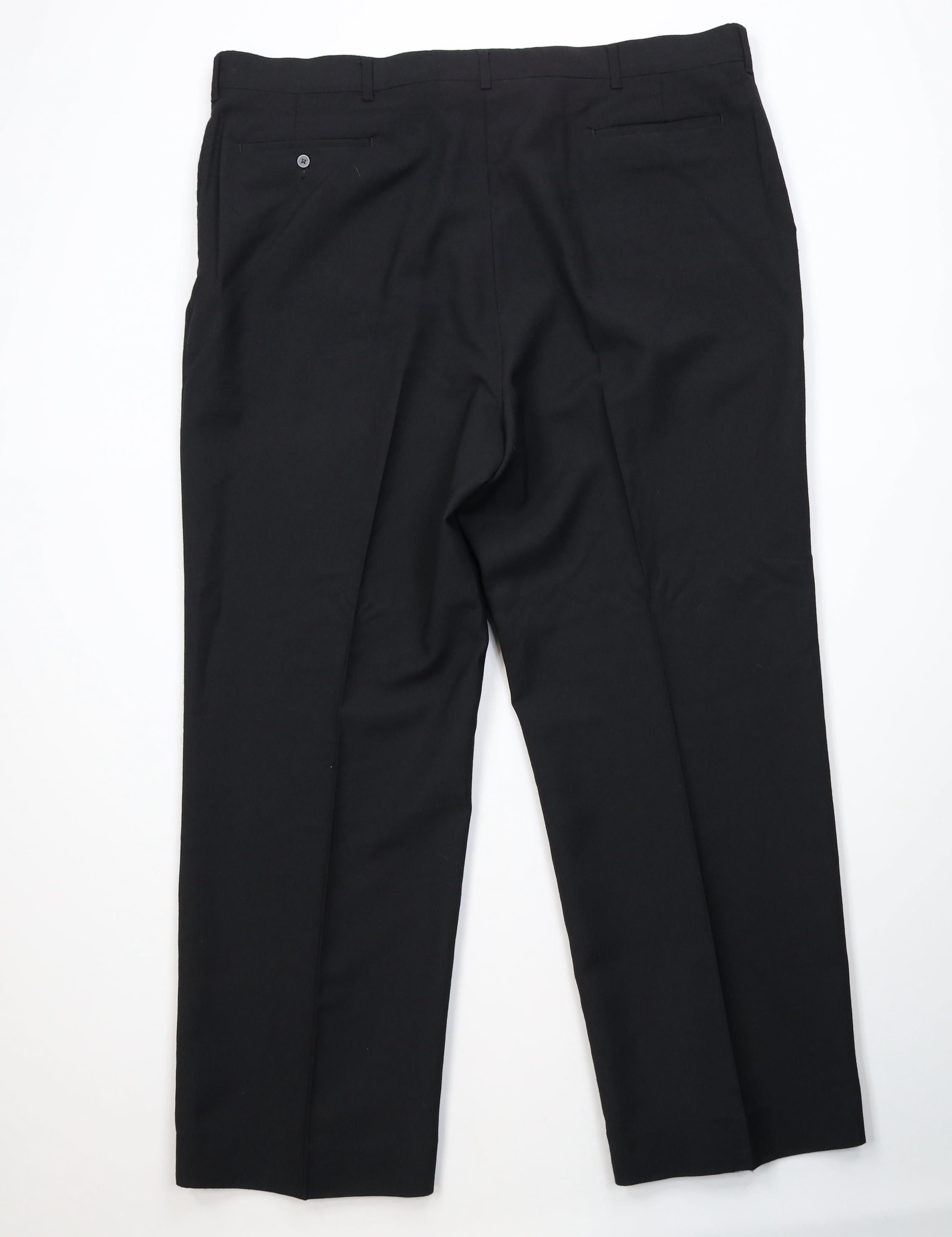 Vintage Vintage 70s Streetwear Wool Blend Wide Leg Chino Pants Black Size US 42 / EU 58 - 11 Thumbnail