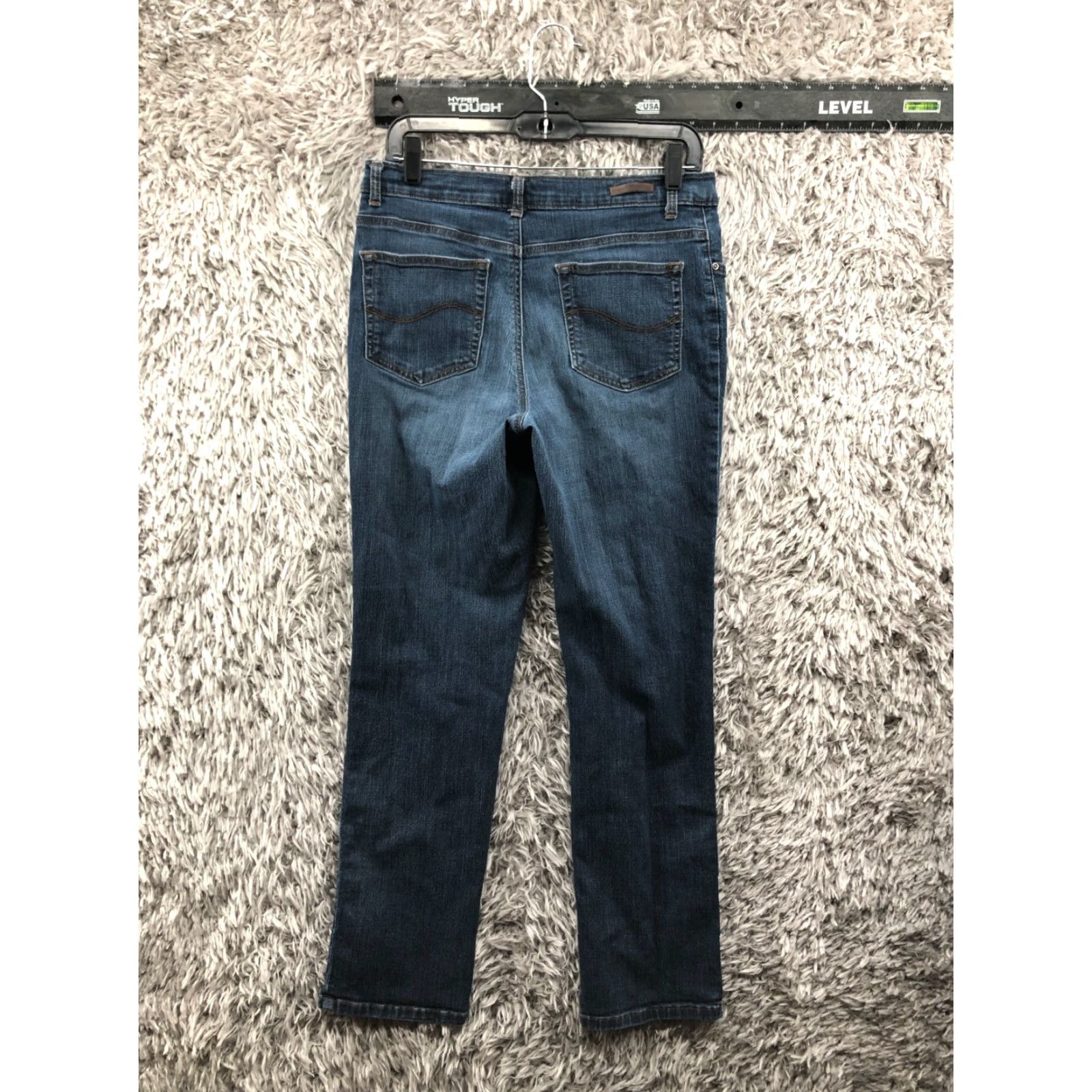 Lee Lee Relaxed Fit Jeans Womens Size 8 Mid Rise Dark Wash Blue Denim Size 30" / US 8 / IT 44 - 5 Thumbnail