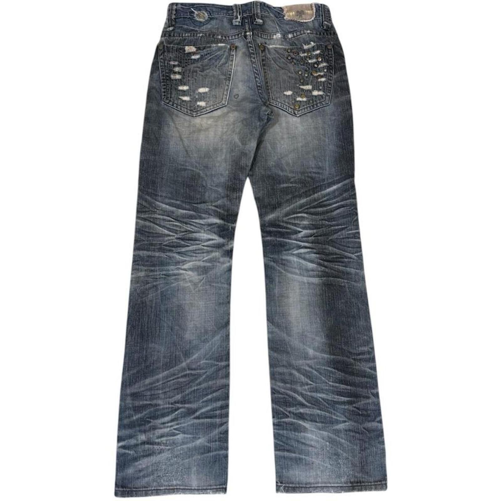 True Religion Vintage Cui Shou unique Dirty shade denim jeans Size US 31 - 2 Thumbnail