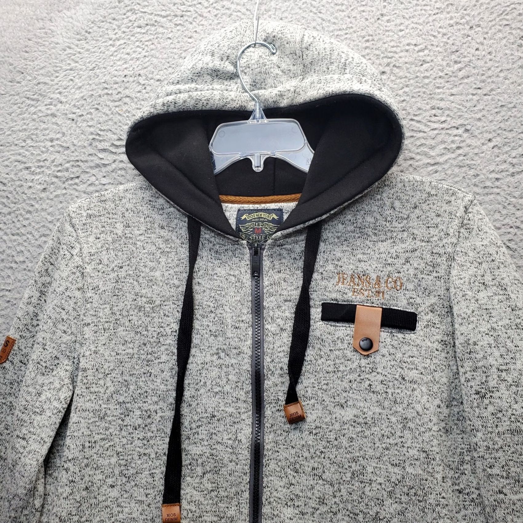 Vintage VINTAGE XIOS Hoodie Mens M Raglan Full Zip Multi Fleece Lined Pocket Hooded Size US M / EU 48-50 / 2 - 5 Thumbnail