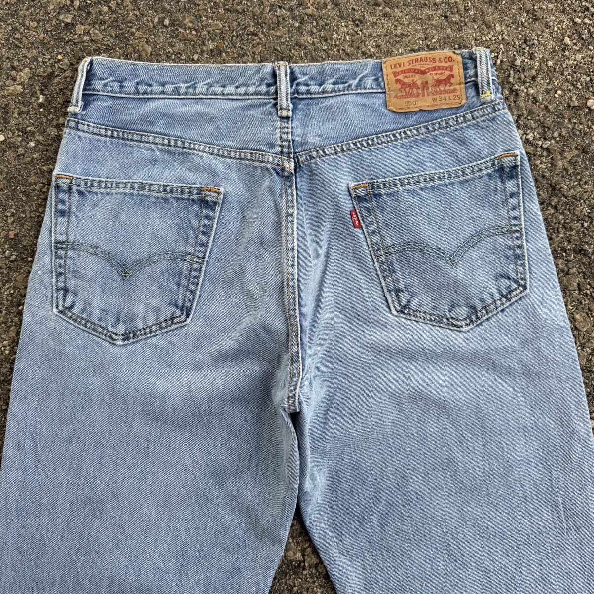 Levi's W35 Levi's 550 Faded Denim Jean Pants Size US 35 - 9 Thumbnail