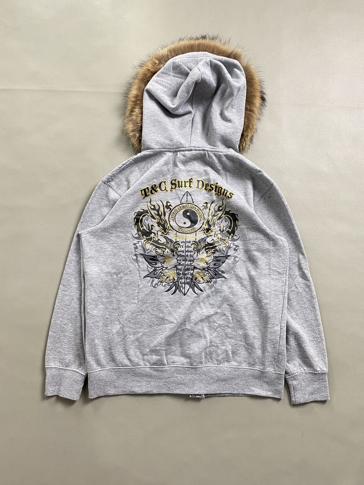 Hysteric Glamour × If Six Was Nine × Japanese Brand T&C Surf YinYang Tribal Fur Hoodie IfsixLgb Style Size US M / EU 48-50 / 2 - 2 Thumbnail