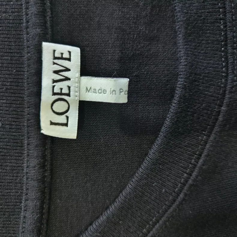 Loewe Loewe Embroidery design of black round neck and short slee Size M / US 6-8 / IT 42-44 - 3 Thumbnail