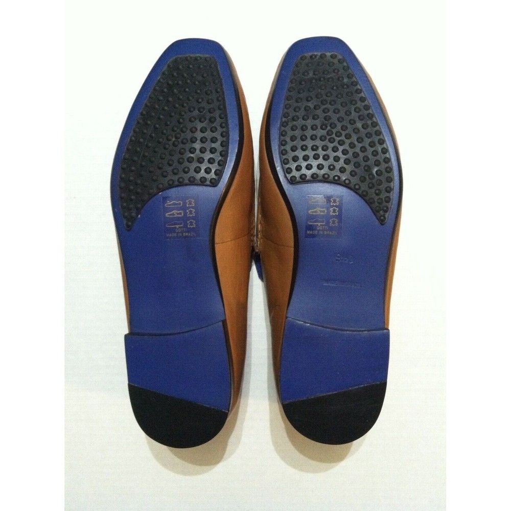 Robert Wayne ROBERT WAYNE MENS NEW BROWN LEATHER SLIP-ON SHOES 9 1/2D Size US 9.5 / EU 42-43 - 4 Thumbnail