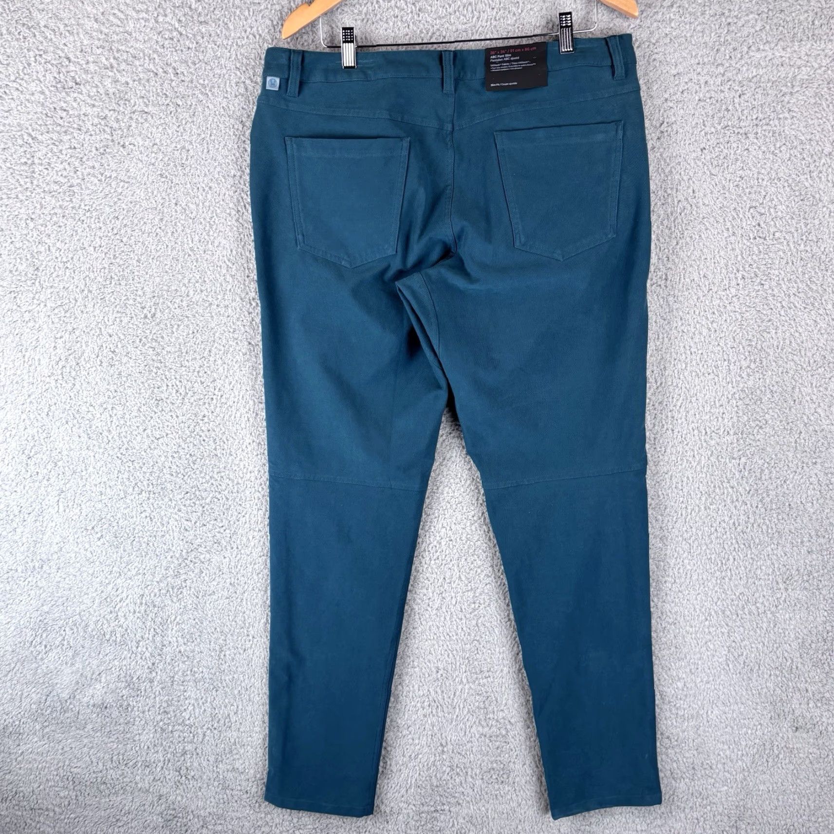 Lululemon Lululemon Pants Men 36x34 Green Slim Fit Utilitech Performance Chino Slim Regular Inseam 34 Flat Front Casual Mens Size US 36 / EU 52 - 2 Thumbnail