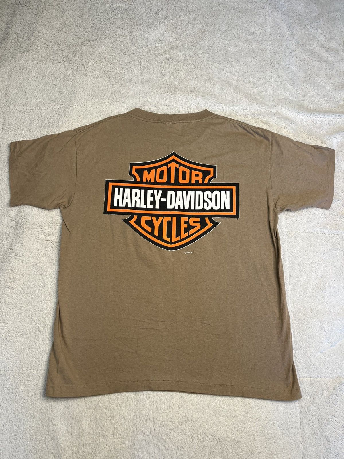 Harley Davidson Vintage 90s Harley Davidson Dawns Early Night USA T Shirt Size US L / EU 52-54 / 3 - 5 Thumbnail