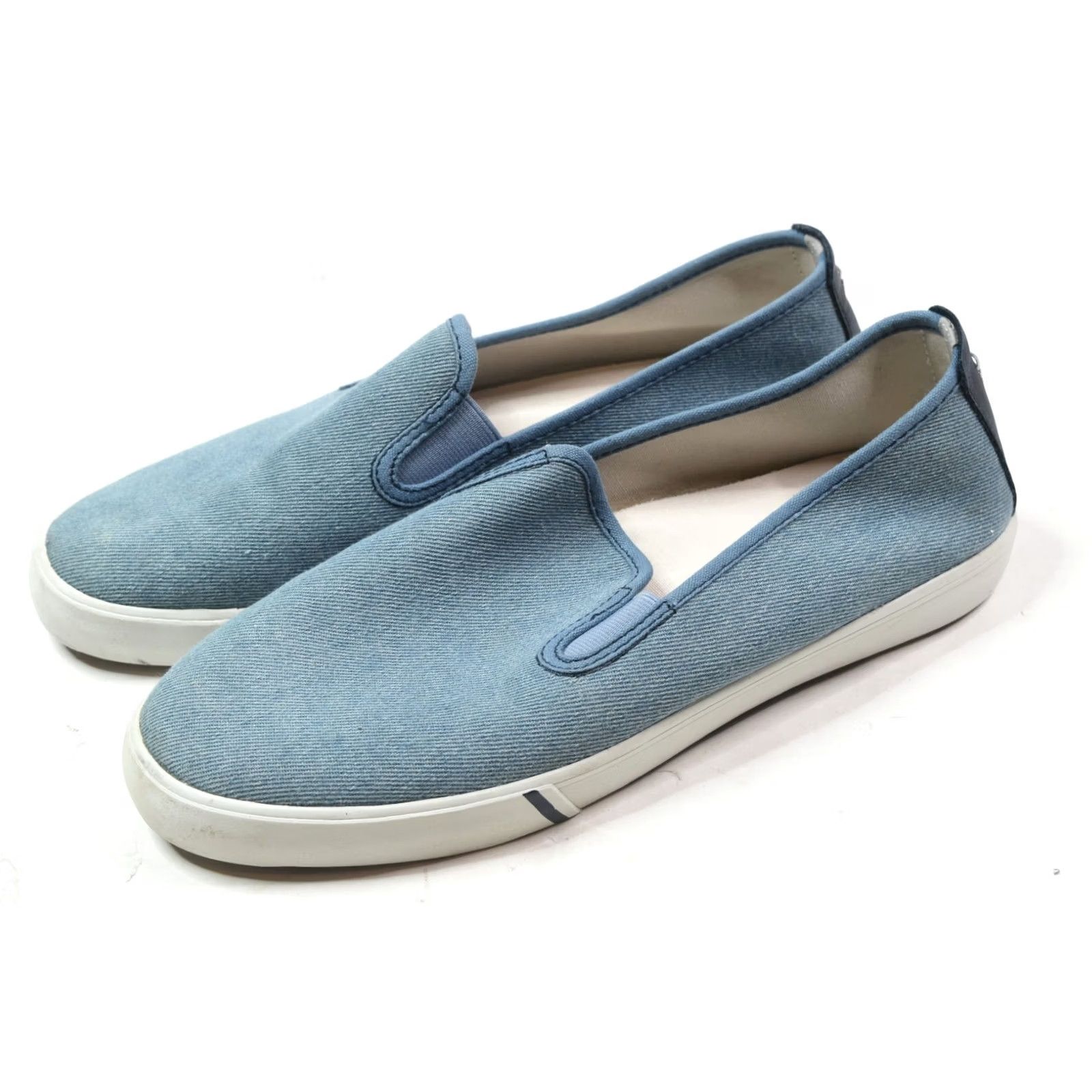johnnie-O Johnnie-O Stealth Sneakers Light Blue Slip-On Canvas Casual Low Top Mens 9.5M Size US M / EU 48-50 / 2 - 2 Thumbnail