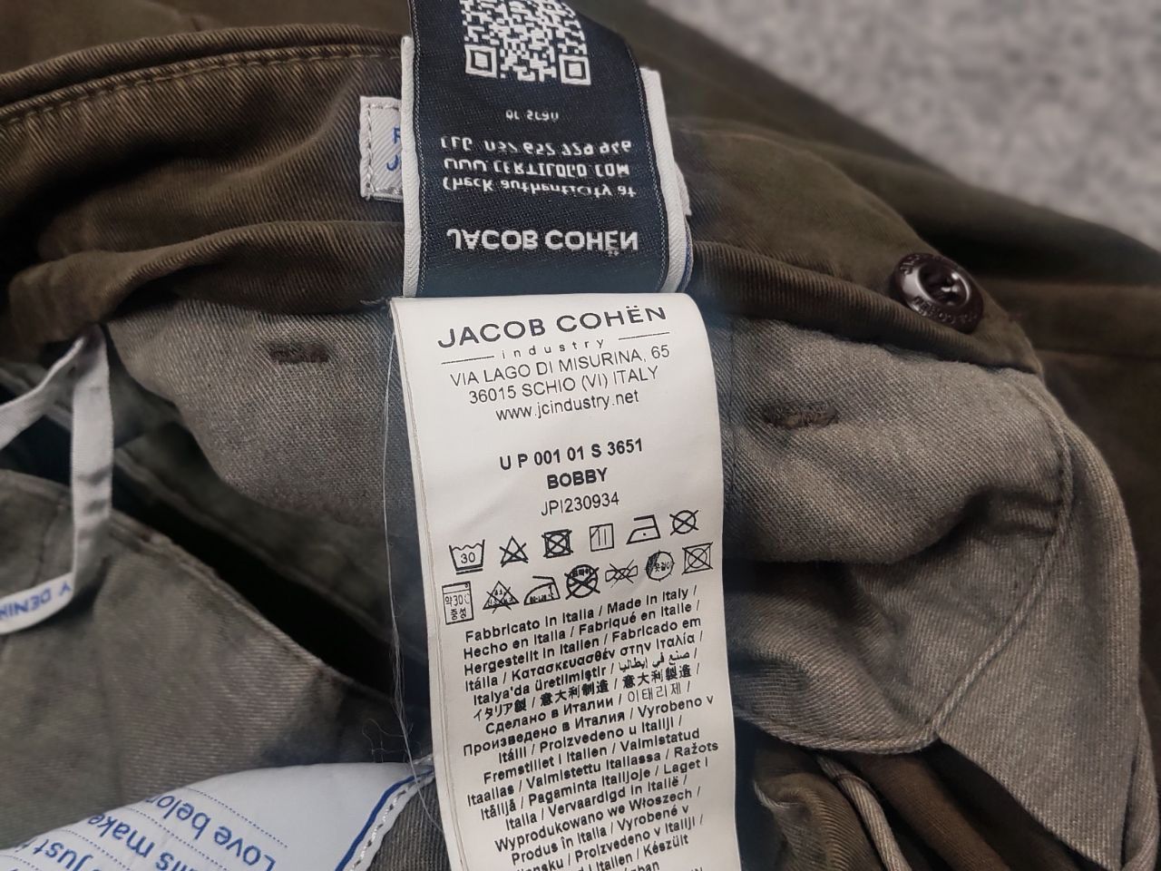 Jacob Cohen Jacob Cohen Italy bobby Trouser chino Green canvas Pants Size US 33 - 20 Thumbnail