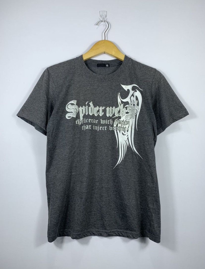 Japanese Brand JAPANESE Spider Webs Poem Art Hropods GOTHIC PUNK STYLE Size US M / EU 48-50 / 2 - 2 Thumbnail