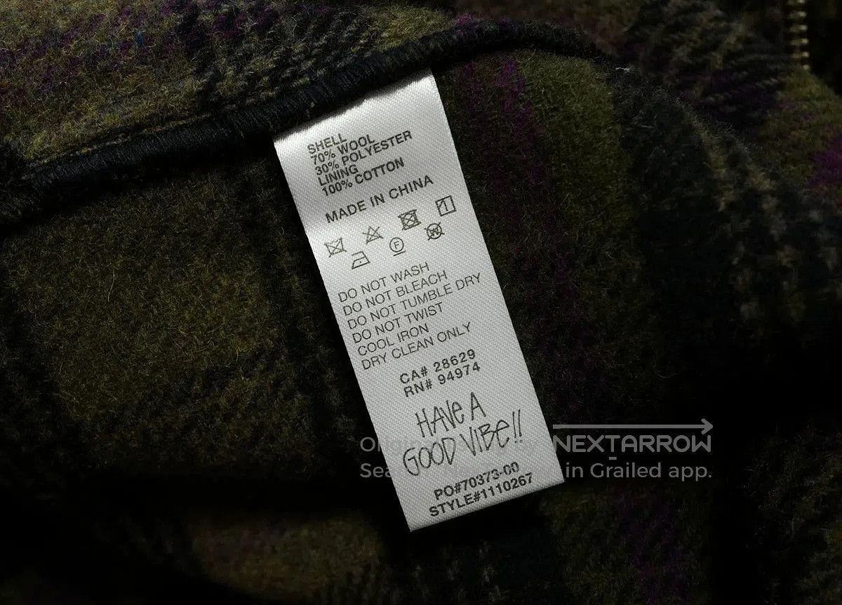 Stussy Stussy Reed Wool Plaid Zip Shirt. Size US XL / EU 56 / 4 - 5 Thumbnail