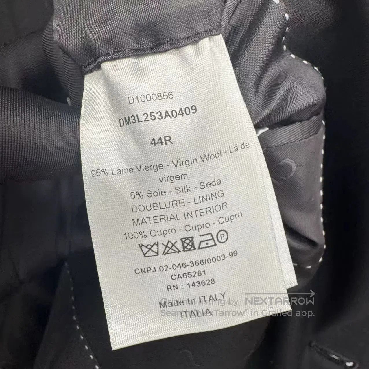 Dior Dior Black Wool Blazer Diagonal Button. Size US S / EU 44-46 / 1 - 6 Thumbnail
