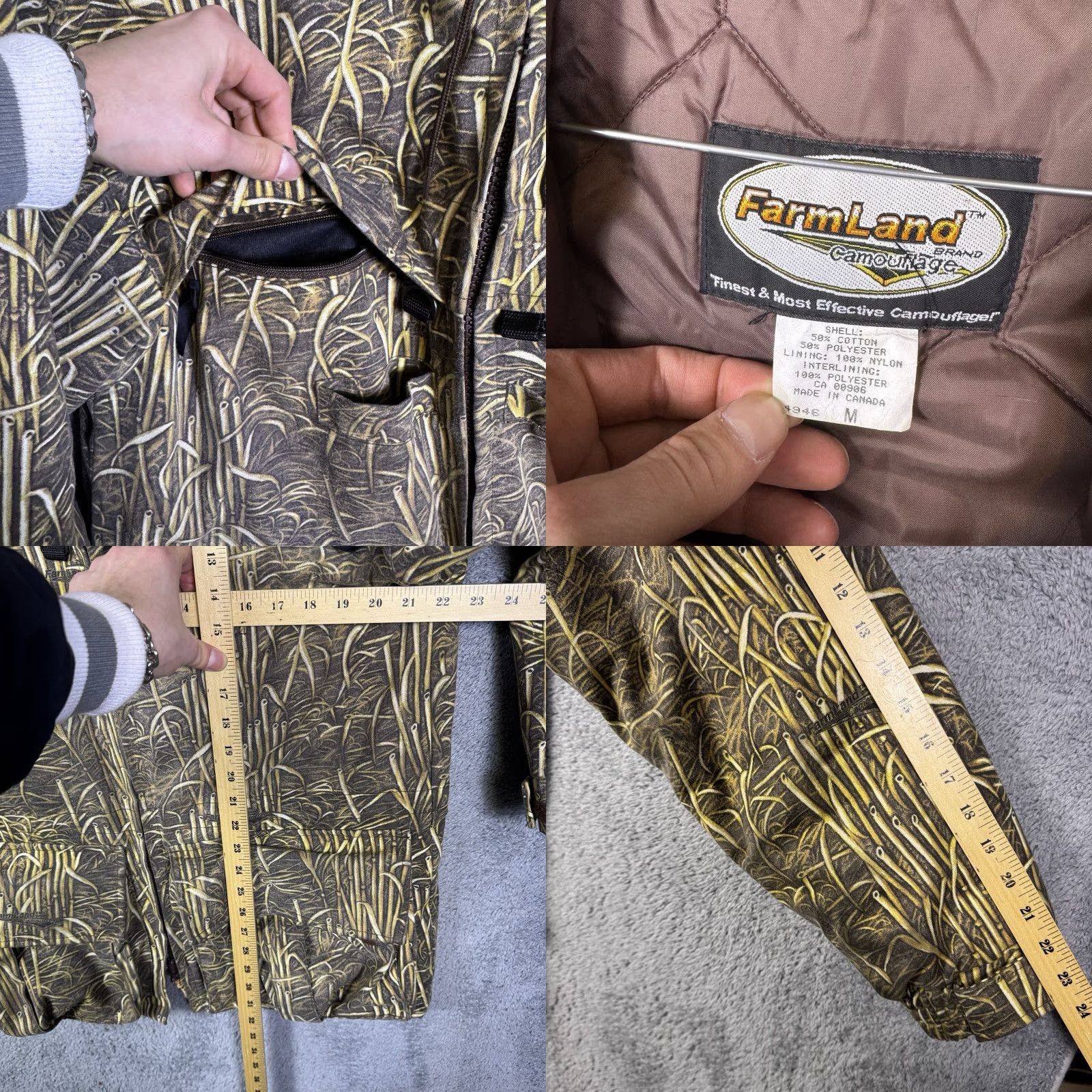Vintage VINTAGE Clark Outdoor Farmland Camouflage Jacket Mens M Hooded Parka Full Zip Quilted 90s USA Workwear Hunting Size US M / EU 48-50 / 2 - 8 Thumbnail