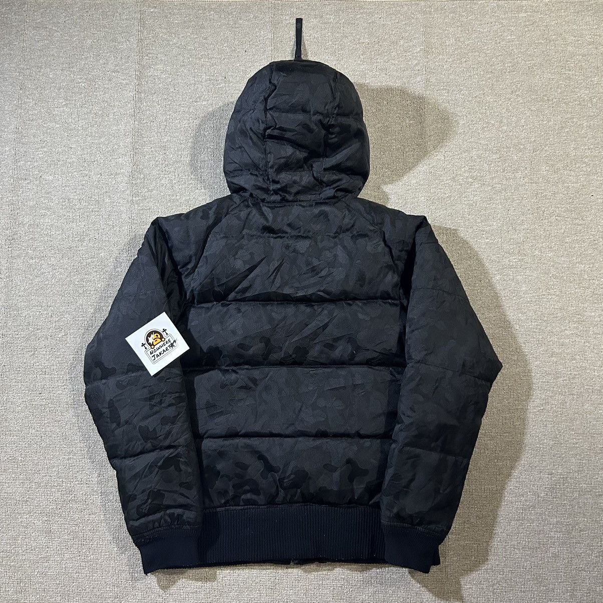 Bape Jacquard Camo Down Hoodie Jacket Size XS / US 0-2 / IT 36-38 - 3 Thumbnail