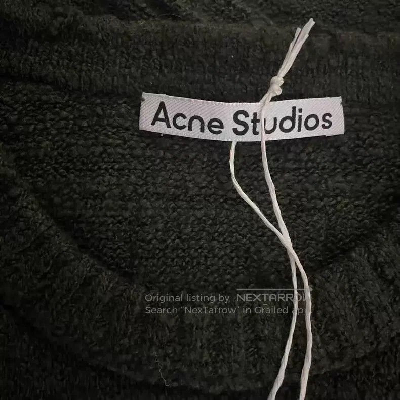 Acne Studios Acne Studios Solid Color Aged Raglan Loose Sweater Dark Gr Size US M / EU 48-50 / 2 - 3 Thumbnail