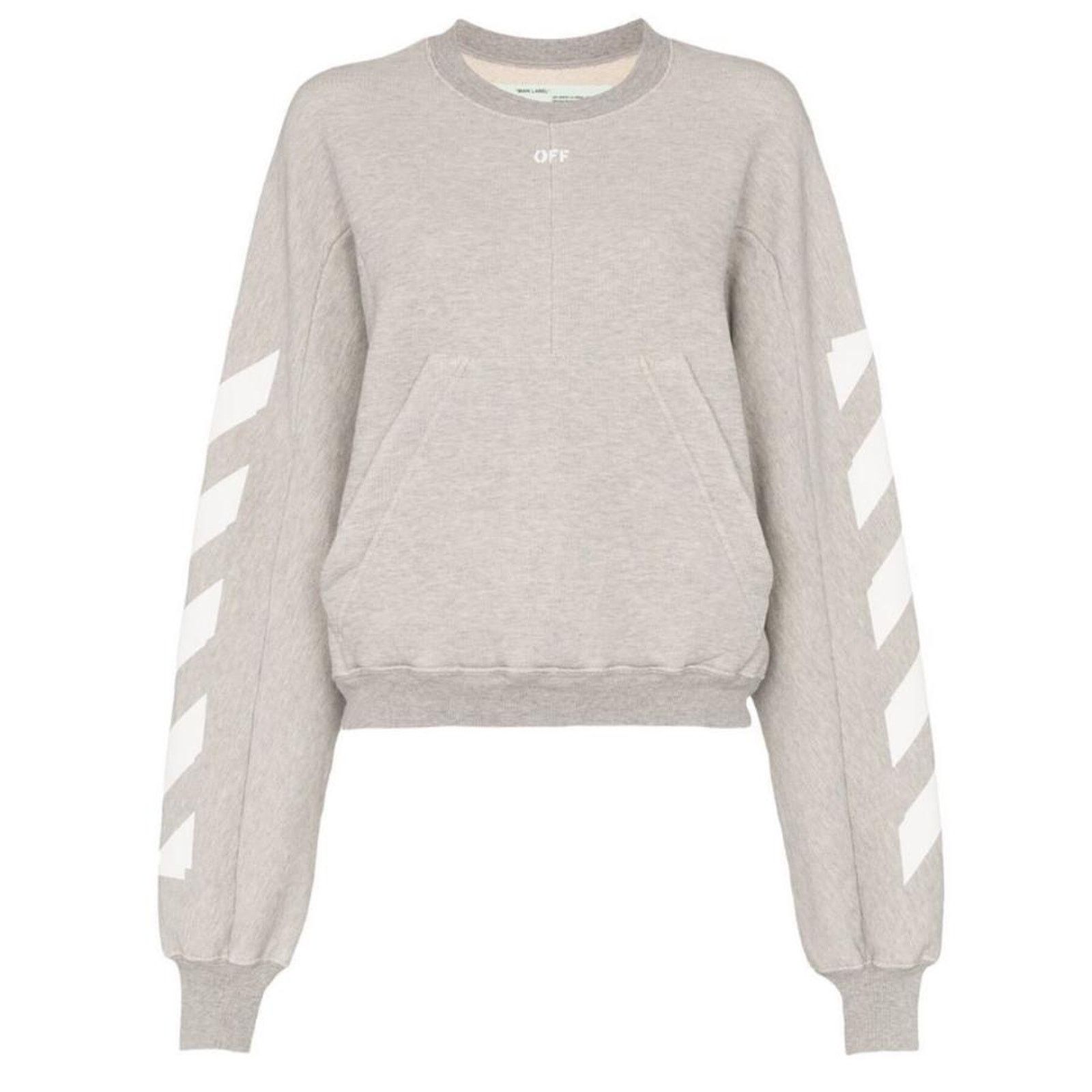 Off-White striped printed kangaroo pocket sweatshirt Size XS / US 0-2 / IT 36-38 - 1 Thumbnail