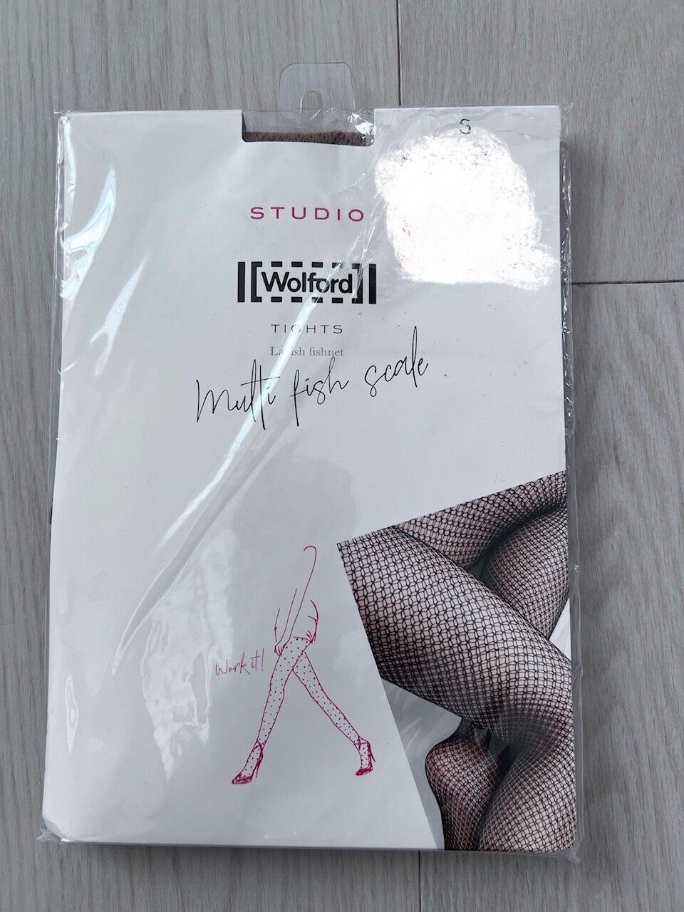 Wolford Wolford 19252 Studio Tights Lavish Fishnet Honey ( S ) Size ONE SIZE - 1 Thumbnail
