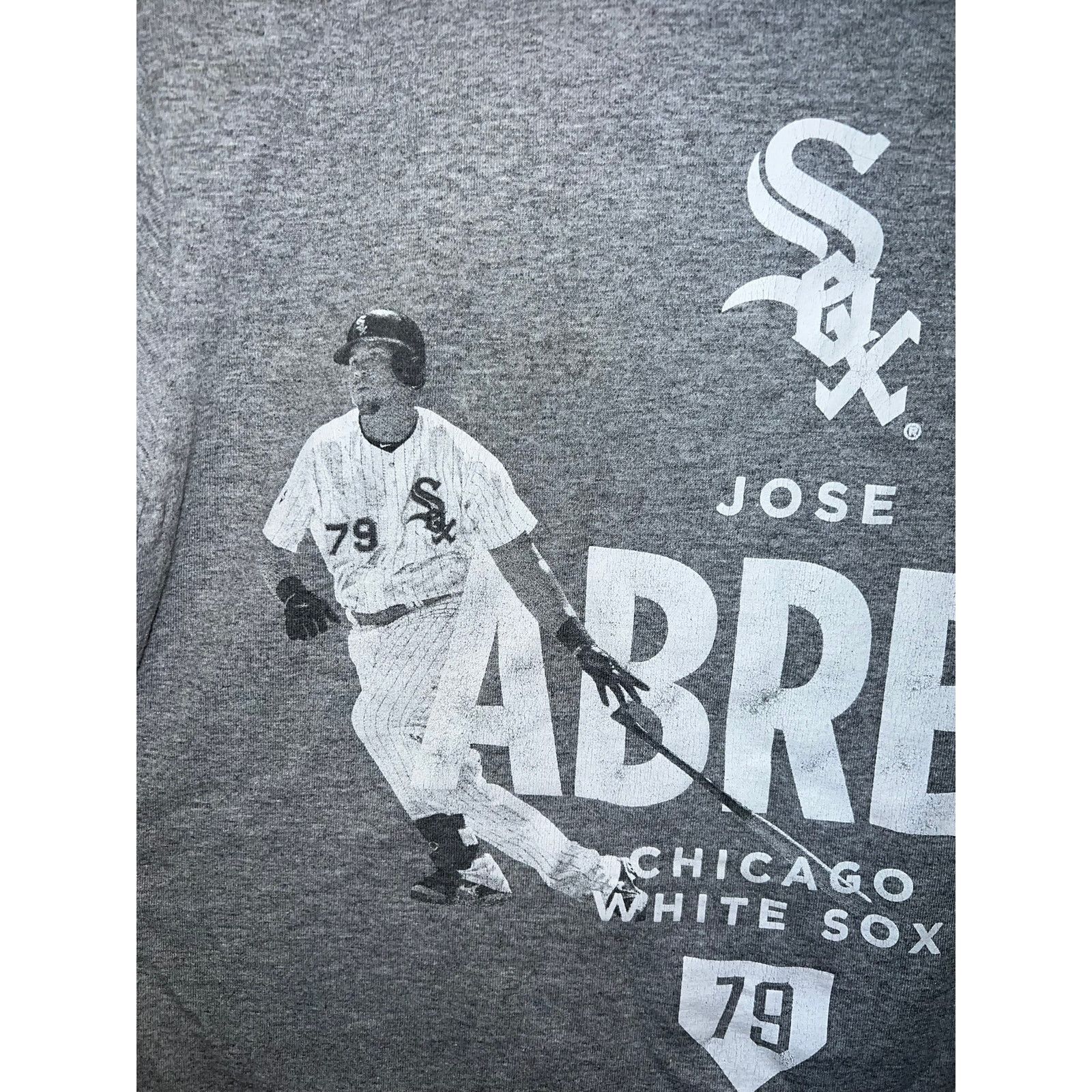 Jerzees Jose Abreu Shirt Chicago White Sox Gray Baseball Player Tee Size US M / EU 48-50 / 2 - 3 Thumbnail