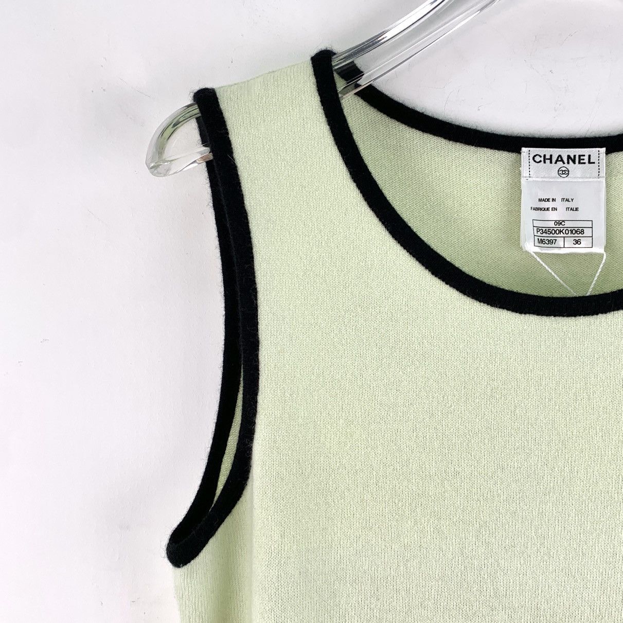 Chanel Chanel Logo Intarsia Cashmere Sleeveless Knit Dress K26WX Size XS / US 0-2 / IT 36-38 - 3 Thumbnail
