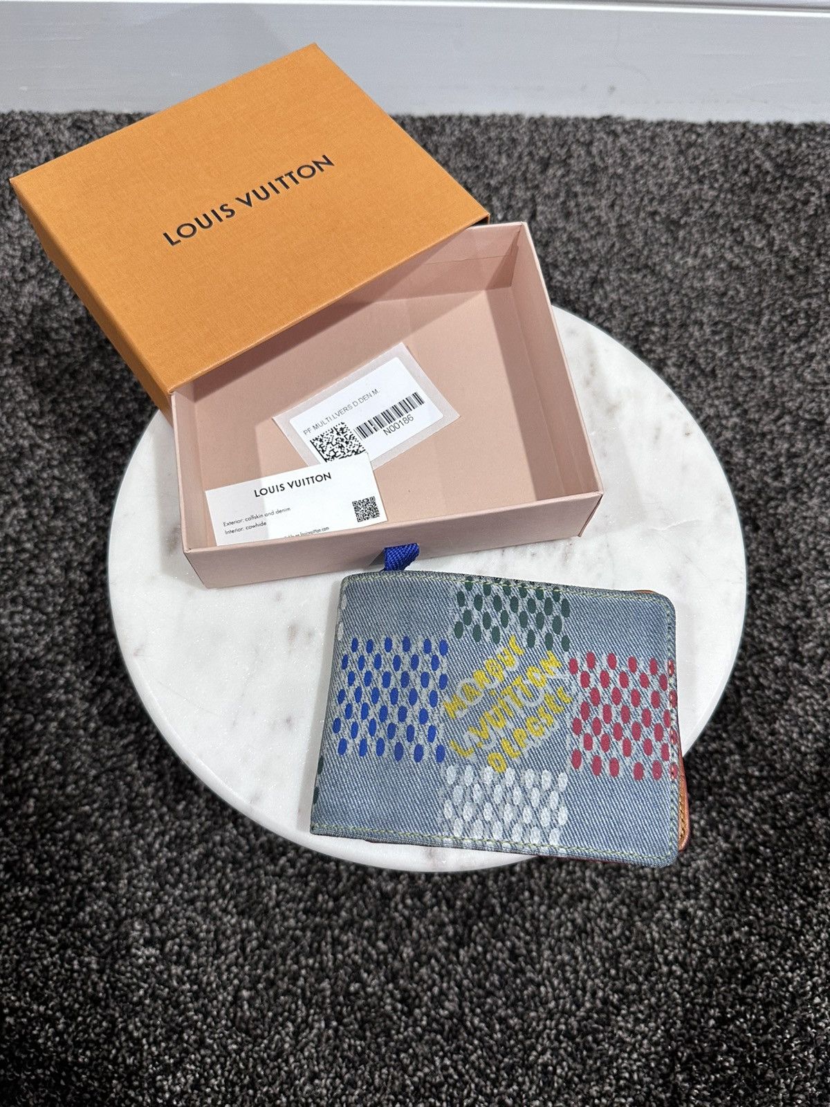 Louis Vuitton Louis Vuitton Pharrell Lovers Denim Damier Multiple Wallet Size ONE SIZE - 1 Thumbnail