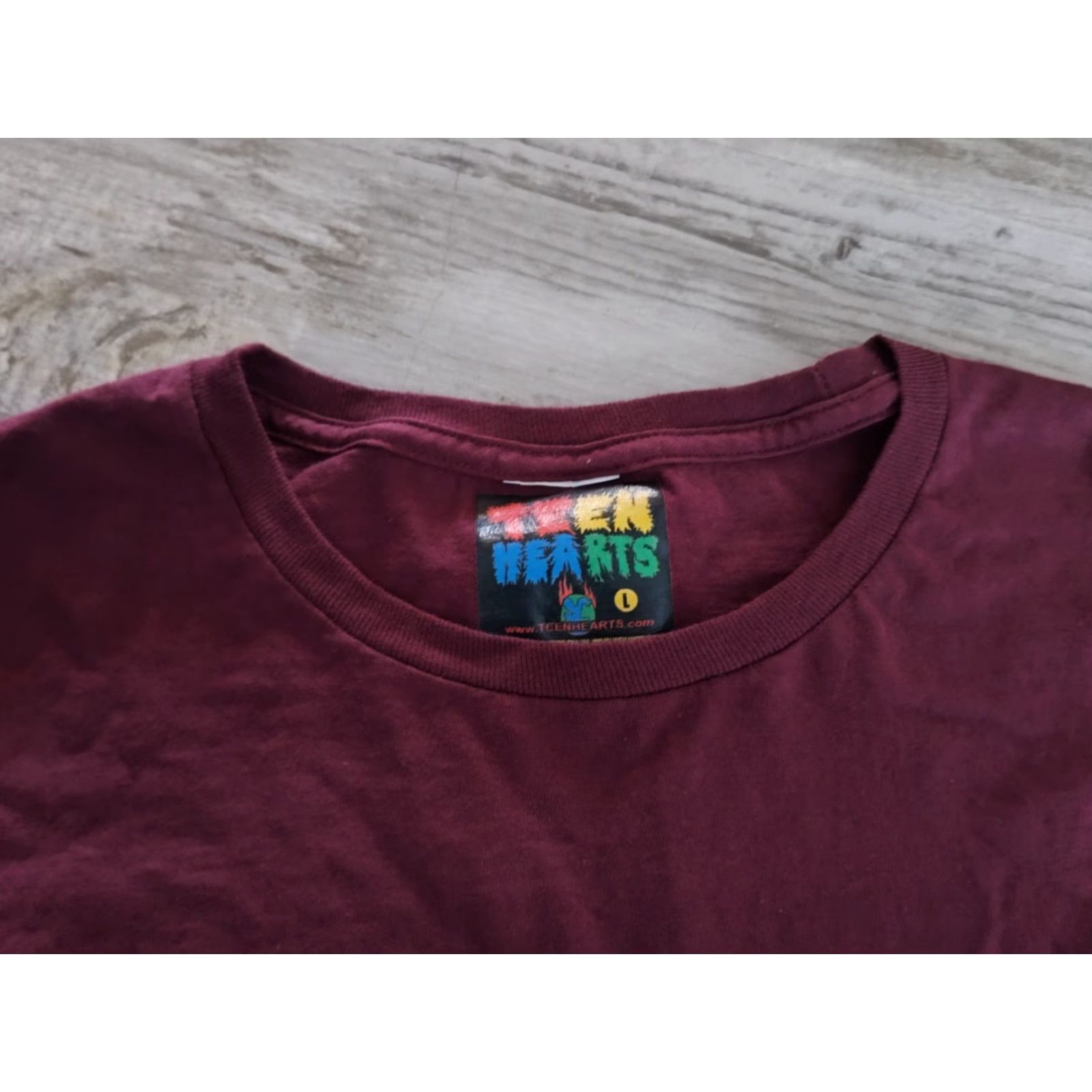 CO VINTAGE Teen Hearts Clothing Co Mushroom Fairy Long Sleeve T-Shirt Adult Large Burgundy Unisex All Seasons Size US L / EU 52-54 / 3 - 3 Thumbnail