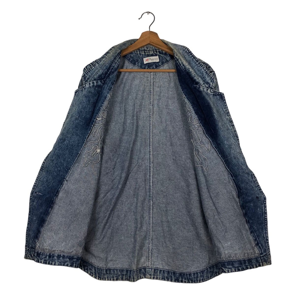 Japanese Brand 🔥Vintage Denim Jacket Monariza Embroidered Design Kapital Size US M / EU 48-50 / 2 - 13 Thumbnail