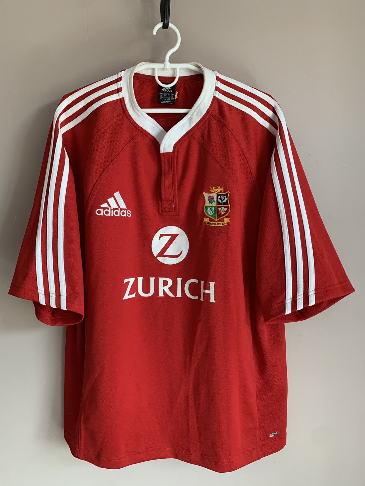 アディダス British Irish Lions Rugby Jersey 2009 British & Irish Lions Rugby adidas Training Shirt - 8