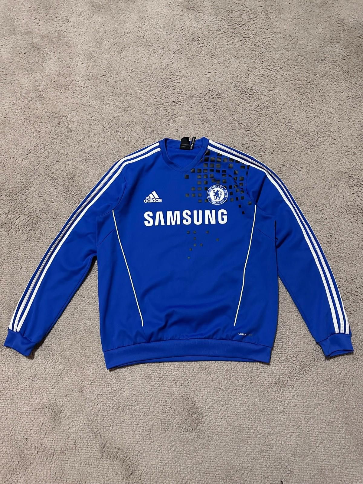 Adidas Vintage Adidas Chelsea Football Sweatshirt Soccer Track Top Size US L / EU 52-54 / 3 - 1 Thumbnail