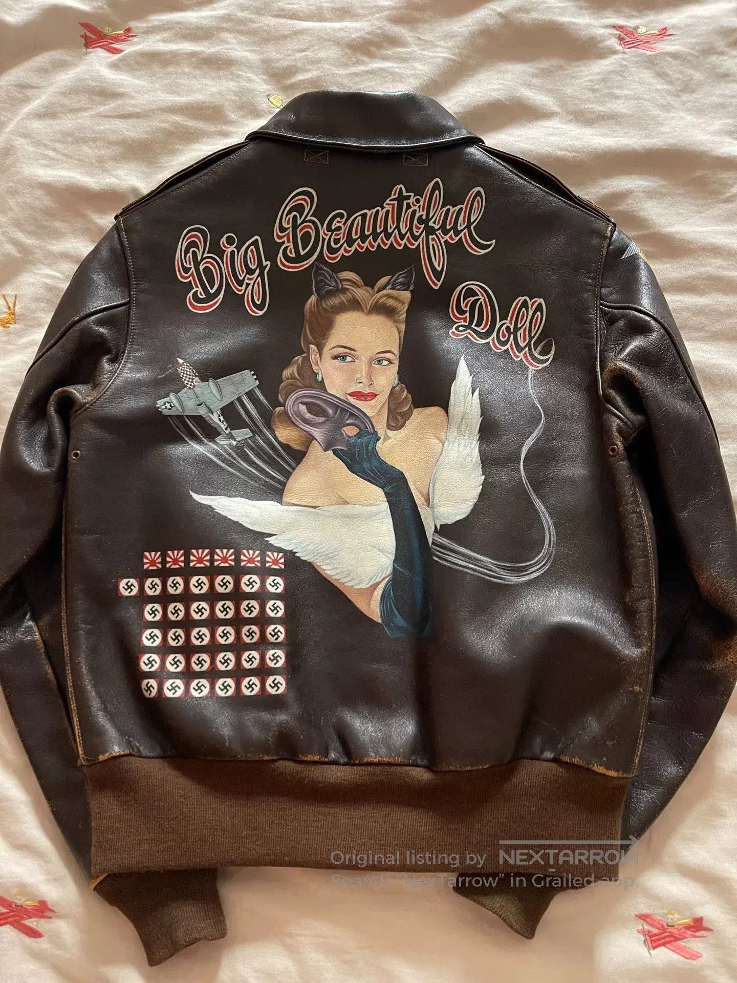 The Real McCoy's The Real McCoy's Hand-painted A2 Leather Jacket. Size US M / EU 48-50 / 2 - 1 Thumbnail