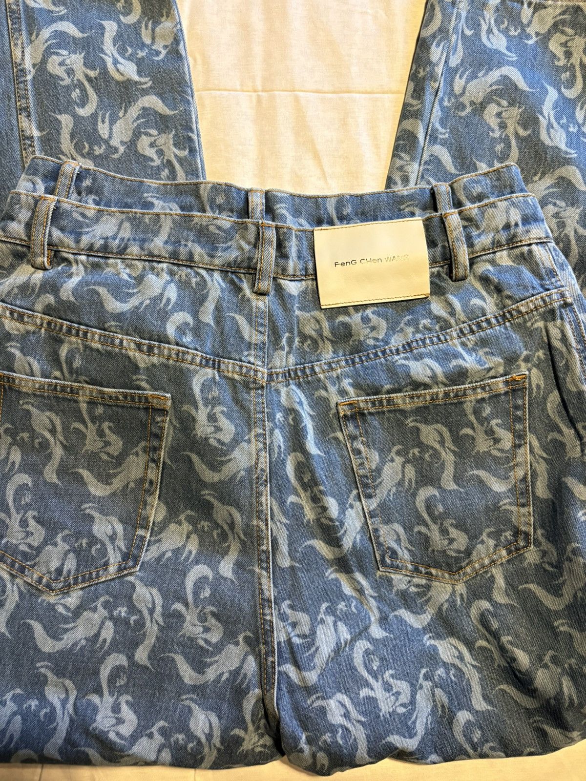 Feng Chen Wang Feng Chen Wang wide leg double waist denim pants. Size US 31 - 8 Thumbnail