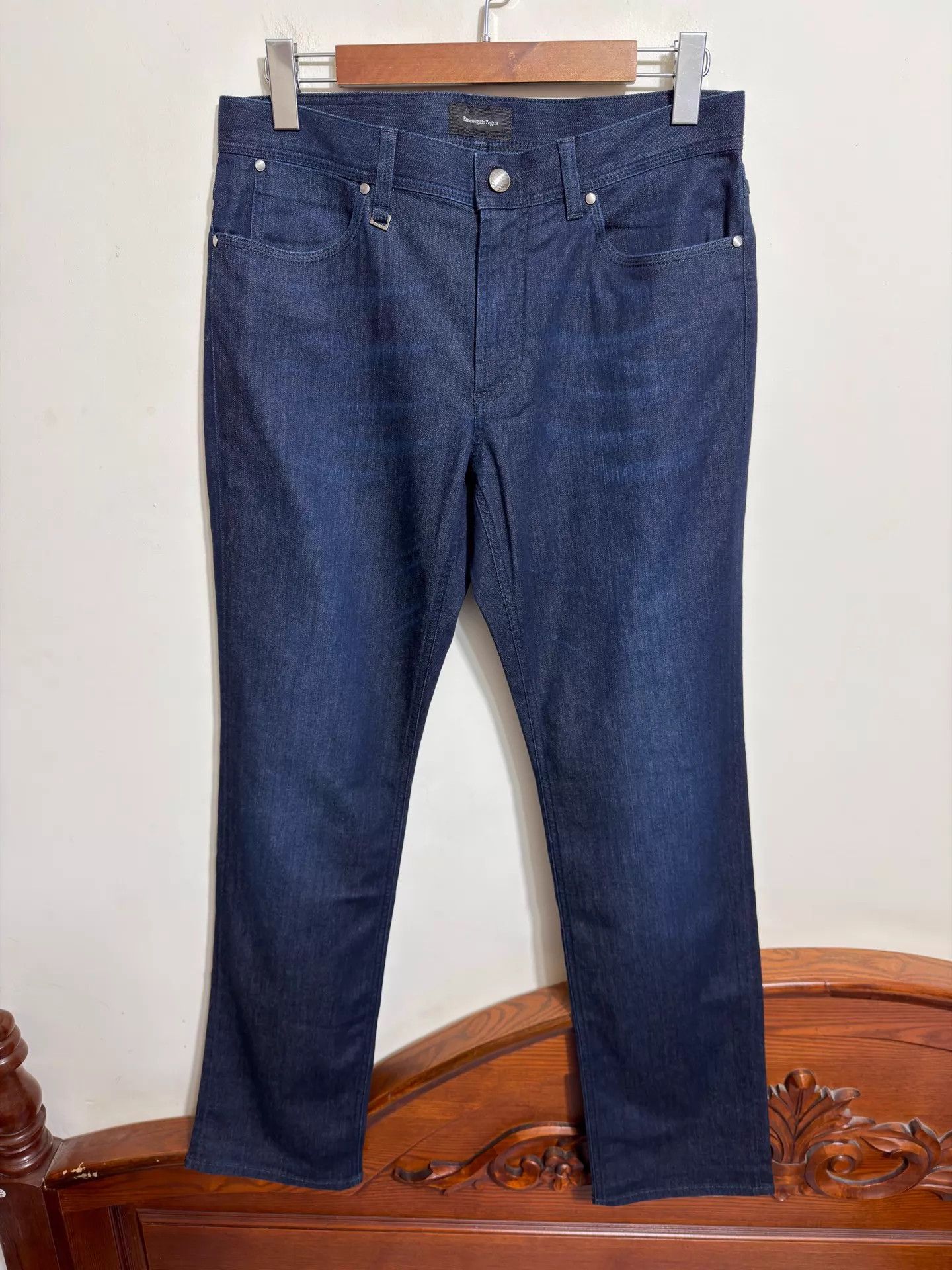 Ermenegildo Zegna Ermenegildo Zegna Straight Indigo Jeans 31/32/33 Size US 33 - 1 Thumbnail