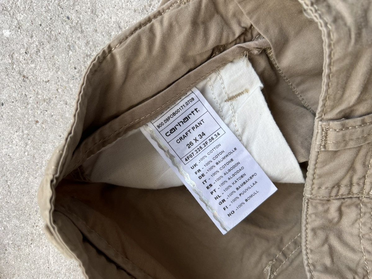 Carhartt × Carhartt Wip × Vintage Vintage Carhartt Wip Pants Khaki Size US 28 / EU 44 - 17 Thumbnail