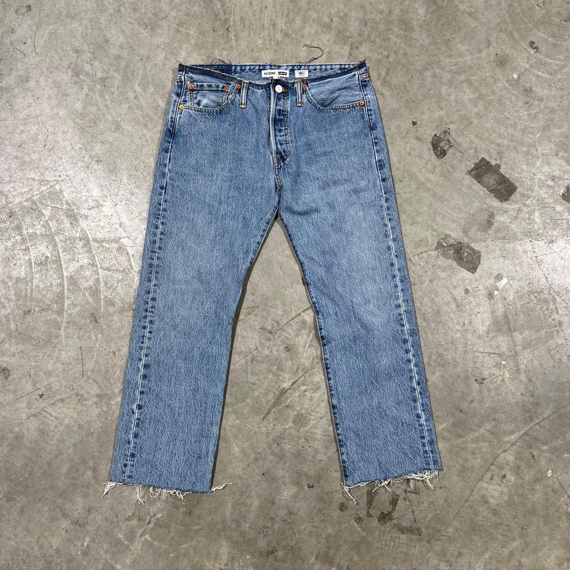 Levi's × RE/DONE $395 NEW RE/DONE x LEVI'S High Rise Stove Pipe Jeans Sz 26 Size 26" / US 2 / IT 38 - 3 Thumbnail