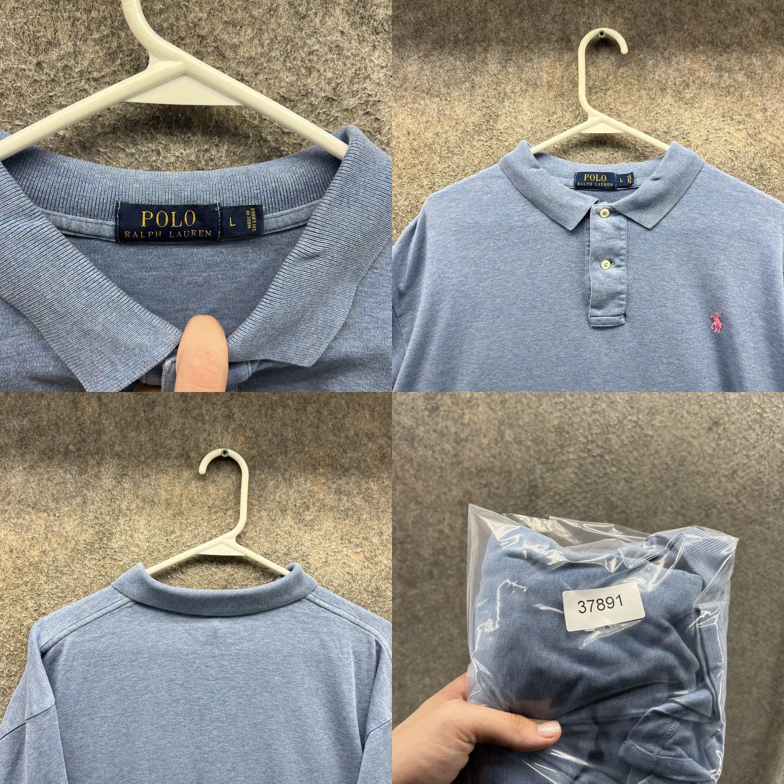 Polo Ralph Lauren Polo Ralph Lauren Polo Shirt Mens Large Blue Pink Pony 100% Cotton Casual Size US L / EU 52-54 / 3 - 8 Thumbnail