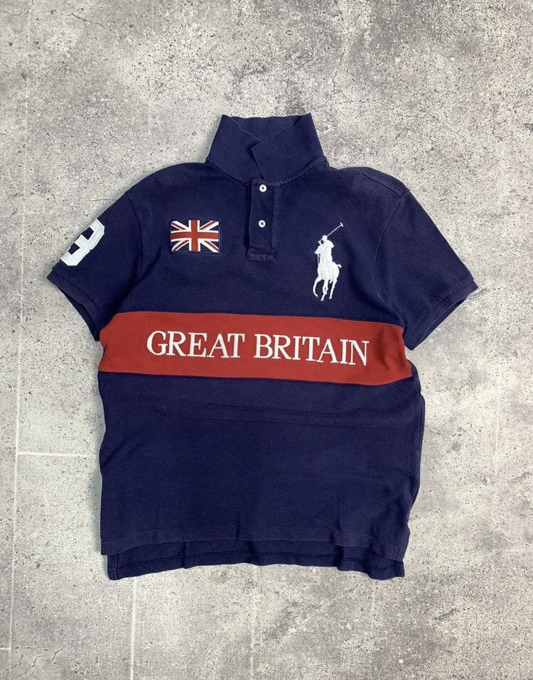 Polo Ralph Lauren × Vintage Polo Ralph Lauren USA Polo Shirt Rugby Japanese Vintage Size US M / EU 48-50 / 2 - 1 Thumbnail
