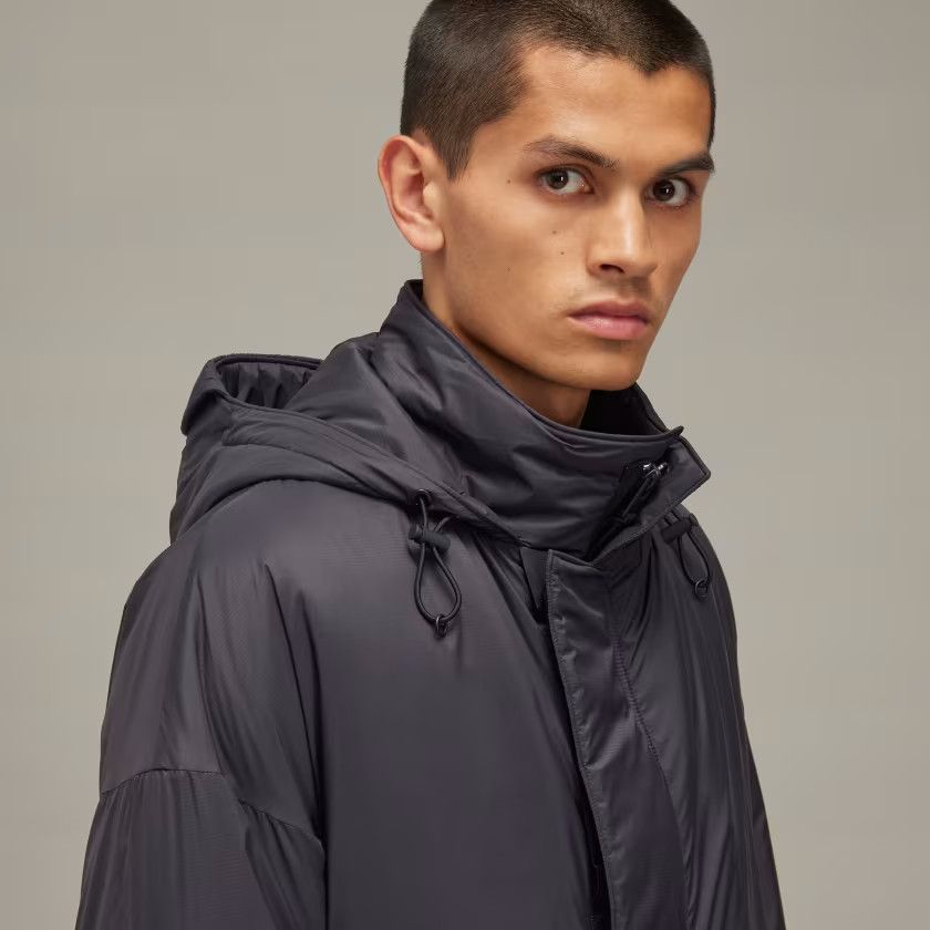 Y-3 o1s22i1n0125 Long Padded Nylon Parka Coat in Black Size US M / EU 48-50 / 2 - 4 Thumbnail