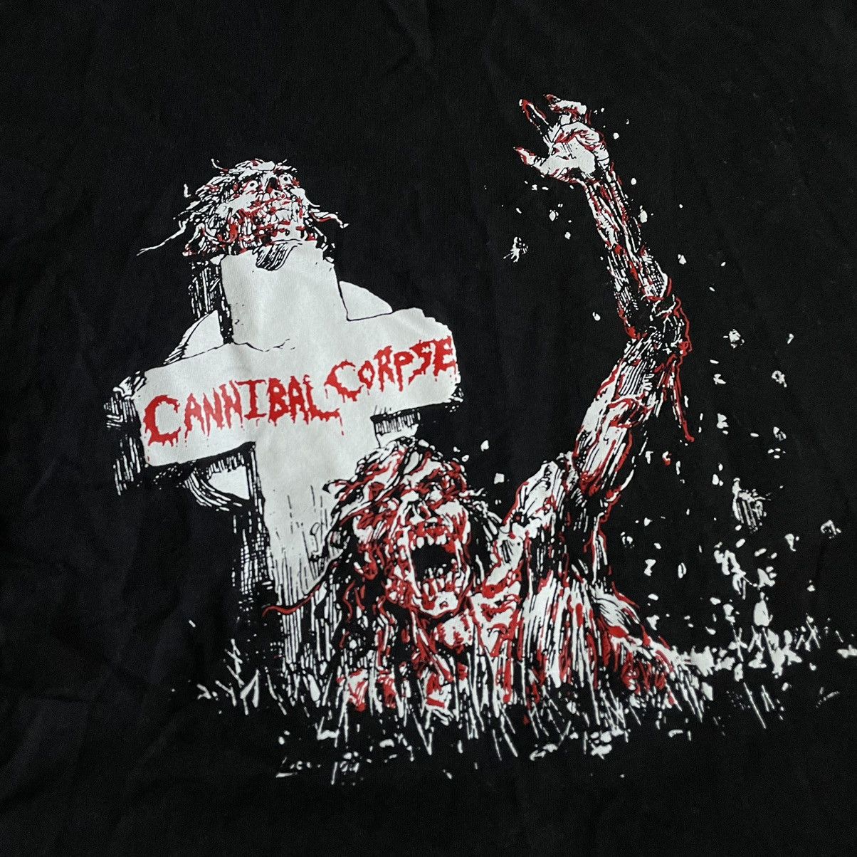 Vintage Vintage 90s Cannibal Corpse Graphic Tee Grunge Faded Black M Size US M / EU 48-50 / 2 - 4 Thumbnail