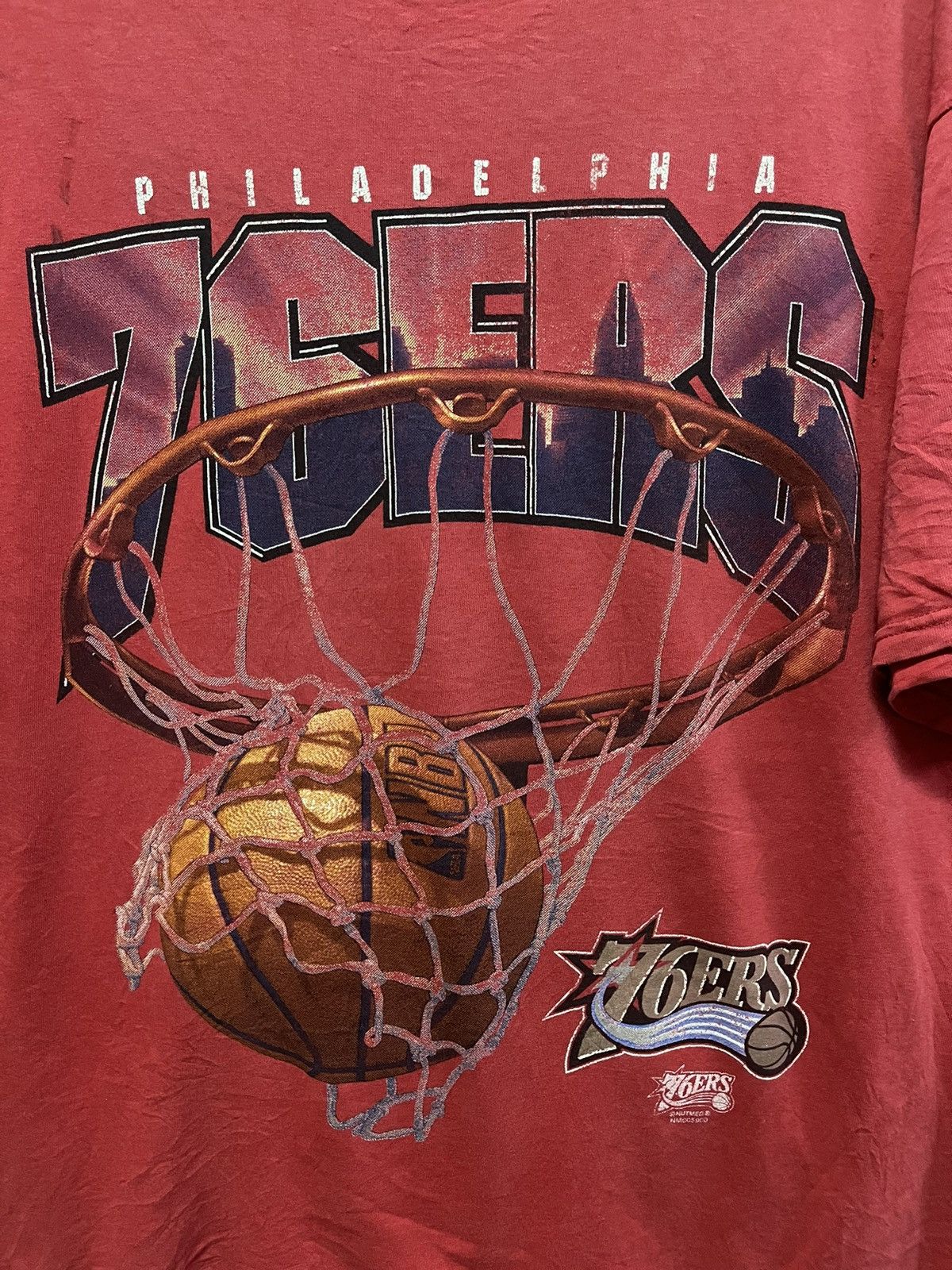 Lee × Vintage Vintage Distressed Lee x Philadelphia 76ERS🔥🔥🔥 Size US XL / EU 56 / 4 - 2 Thumbnail