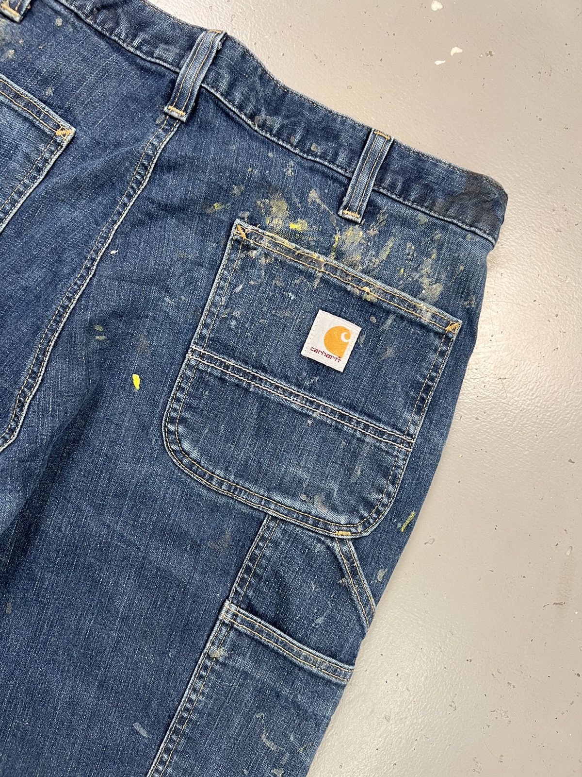 Carhartt Vintage Carhartt double knee paint splatter workwear denim Size US 38 / EU 54 - 17 Thumbnail