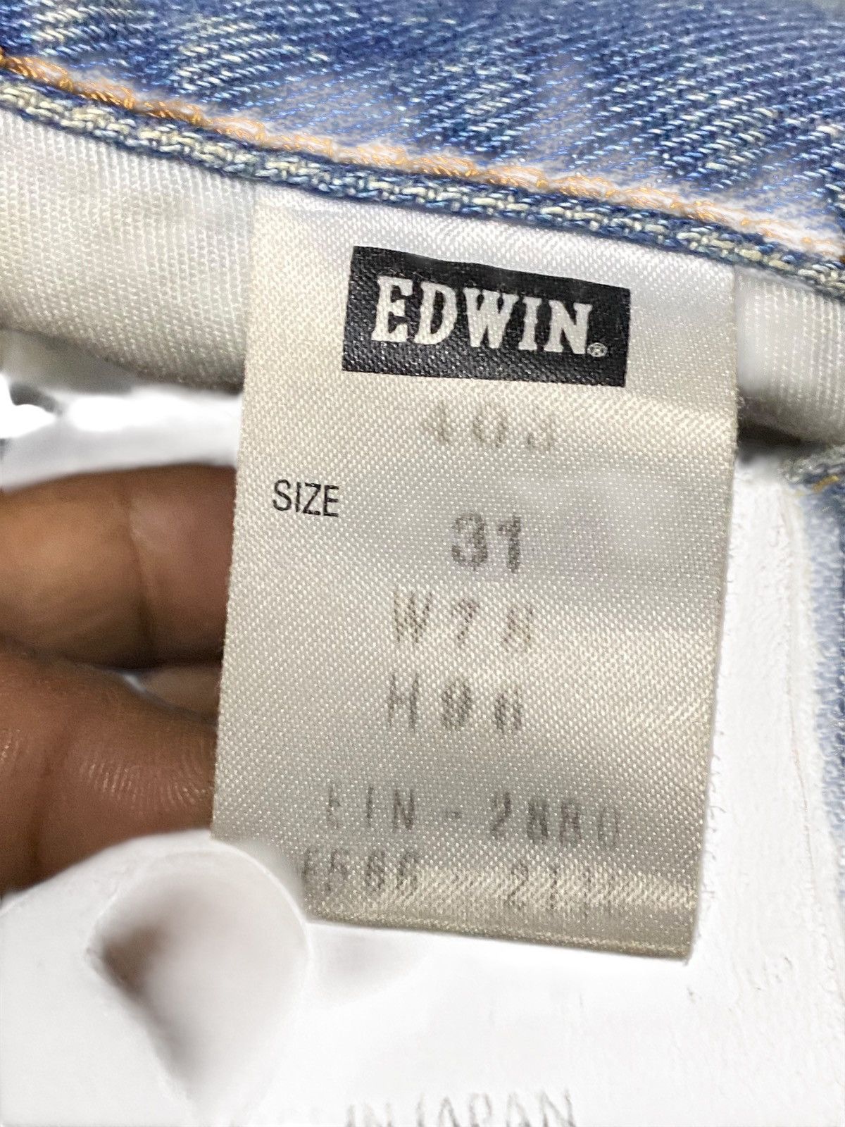 Edwin Japan Brand Edwin 403 Crazy Dirty Mud Wash Distressed Loose Size US 33 - 18 Thumbnail