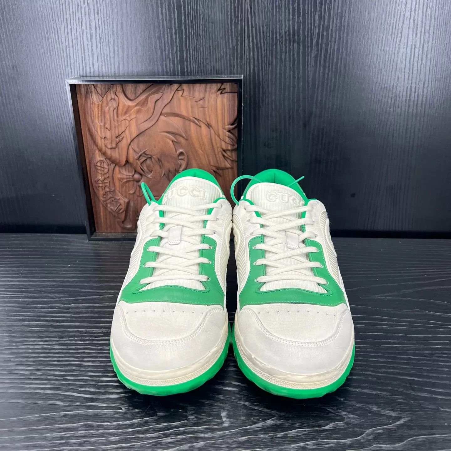 Gucci Gucci mac80 white green 9.5/43.5 Size US 10.5 / EU 43-44 - 5 Thumbnail