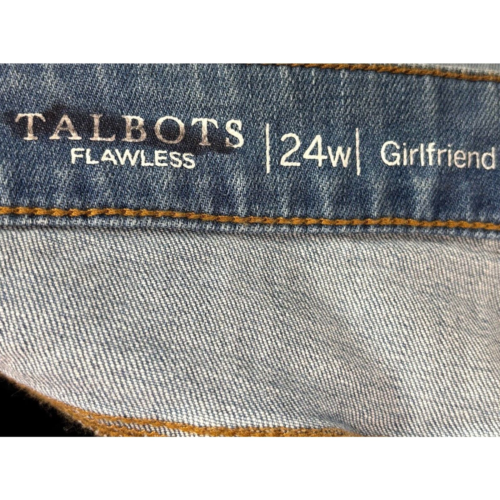Talbots Talbots Flawless Girlfriend Jeans 24W Plus Relaxed Ankle Blue Denim Women Pockets Stretch Womens Size 42" / US 20 - 5 Thumbnail