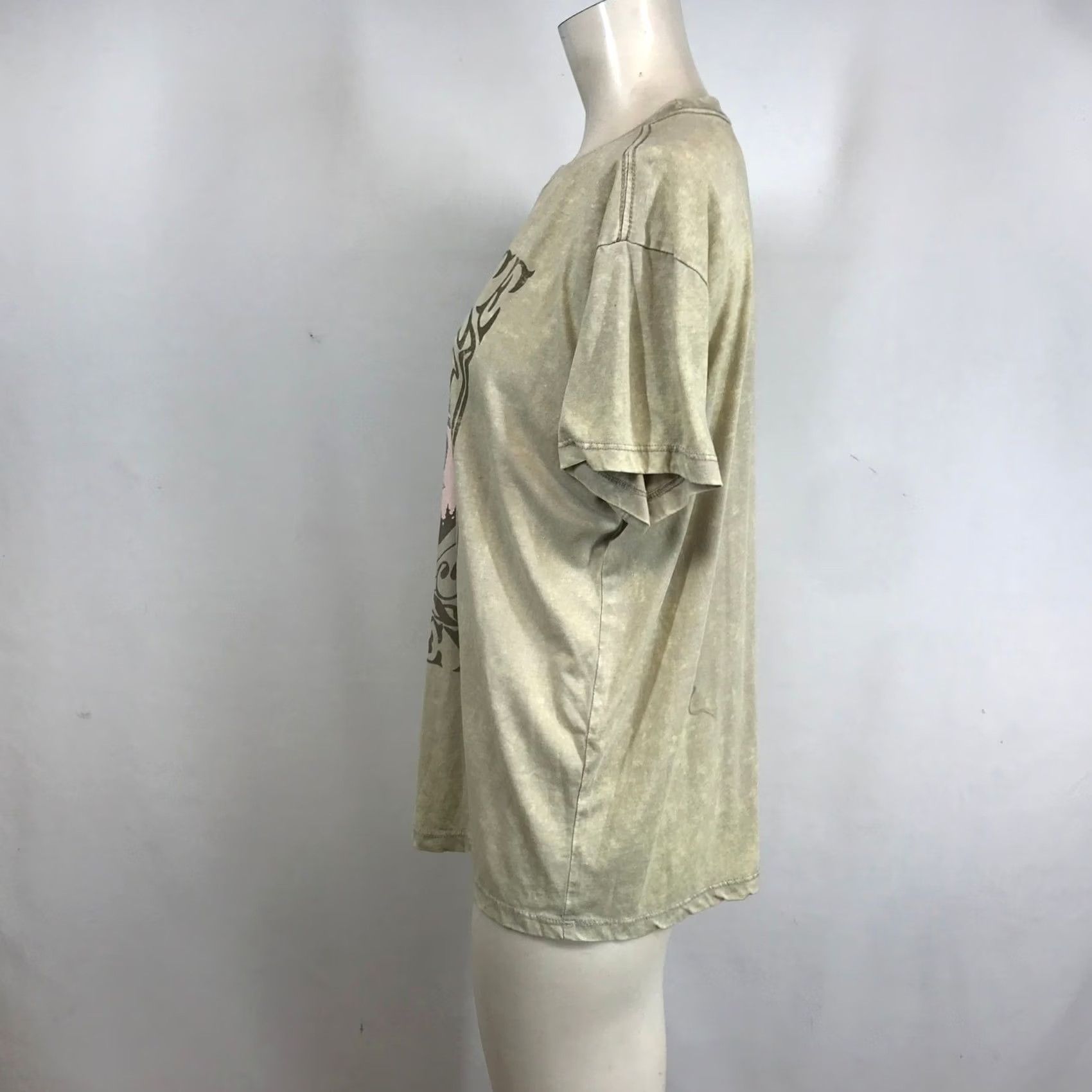 Vintage Doe Yosemite Valley Graphic T-Shirt Womens Large Tan Mineral Wash National Park Size L / US 10 / IT 46 - 6 Thumbnail