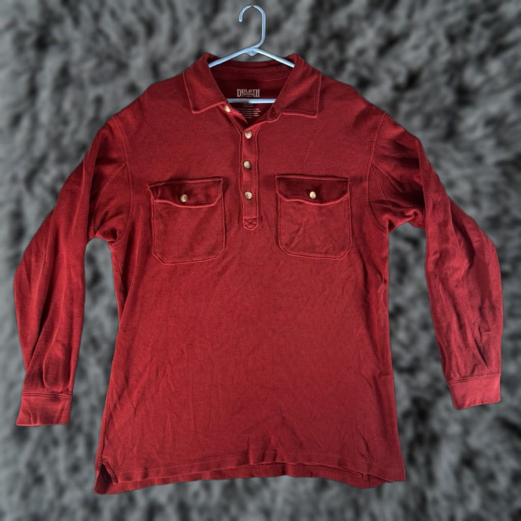 Lumberjack Duluth Corduroy Shirt M Workwear Utility Rustic Oversized Lumberjack Mens Regular Red Size US M / EU 48-50 / 2 - 1 Thumbnail