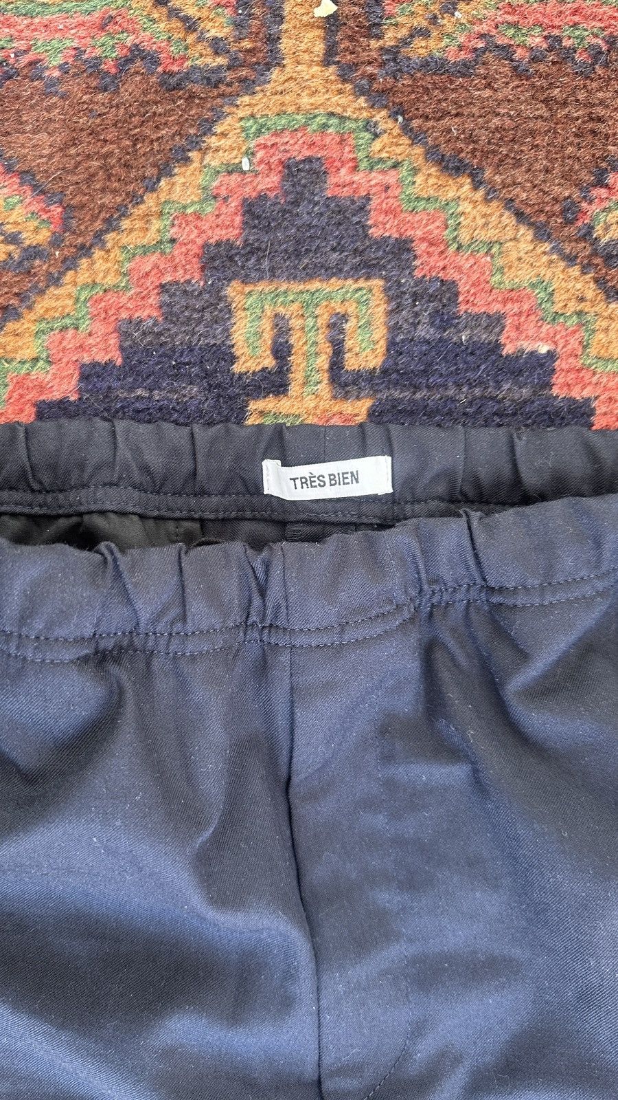 Très Bien 's 'Departure' trousers, Navy/Black sz 48