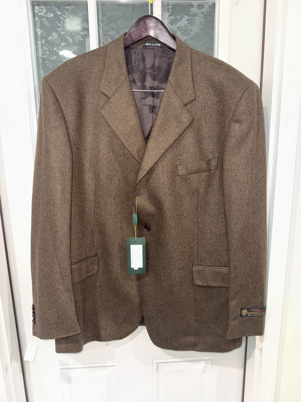 Other Mens Brown Cashmere Blazer Jacket size 48R Size 48R - 1 Thumbnail