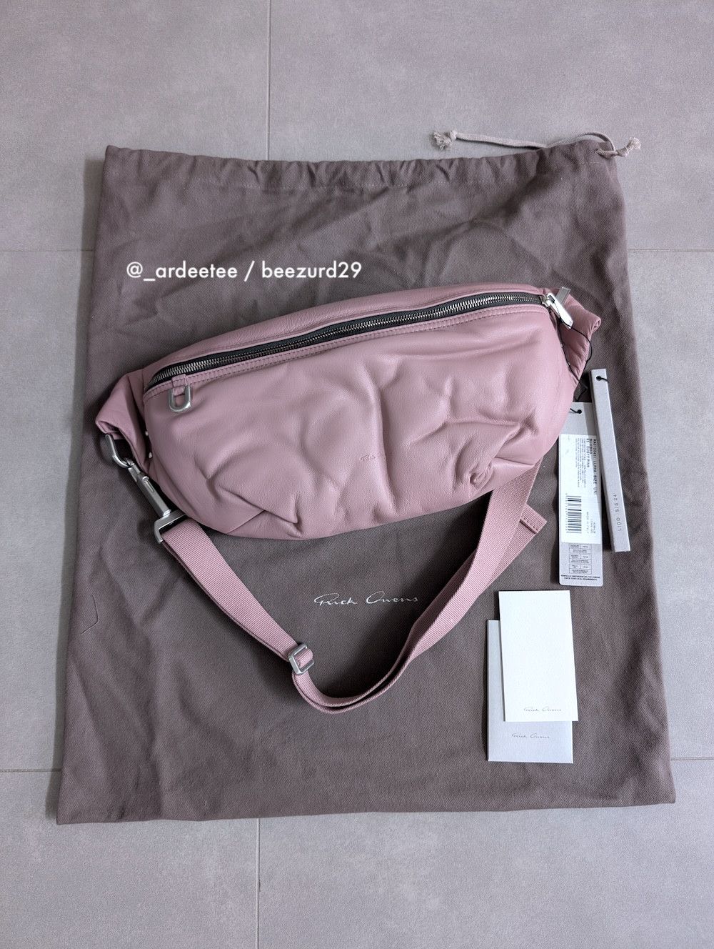 Rick owens bumbag ss24