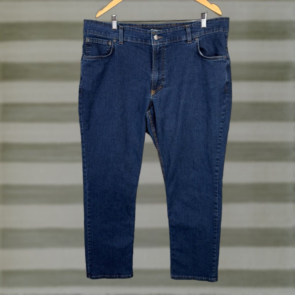 Vintage Origin USA Jeans Mens 38x30 Blue Bootcut Relaxed Fit Stretch Made USA Jeans Size US 38 / EU 54 - 1 Thumbnail
