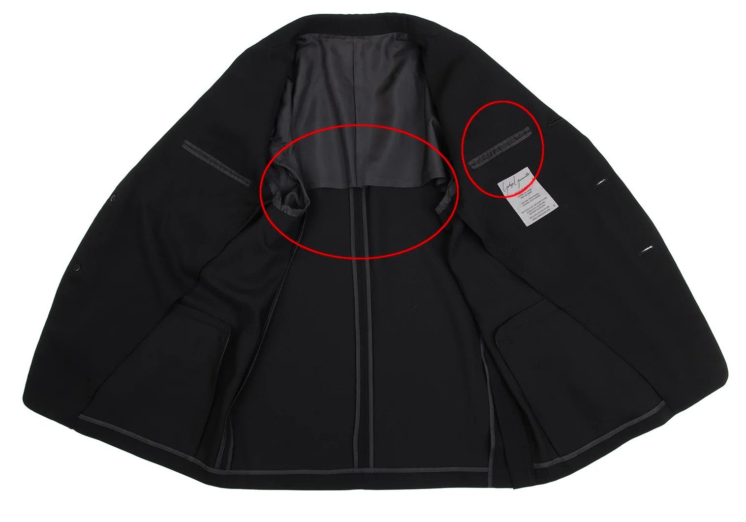 Yohji Yamamoto Yohji Yamamoto Wool-Poly 3B Jacket Black S Size US S / EU 44-46 / 1 - 13 Thumbnail