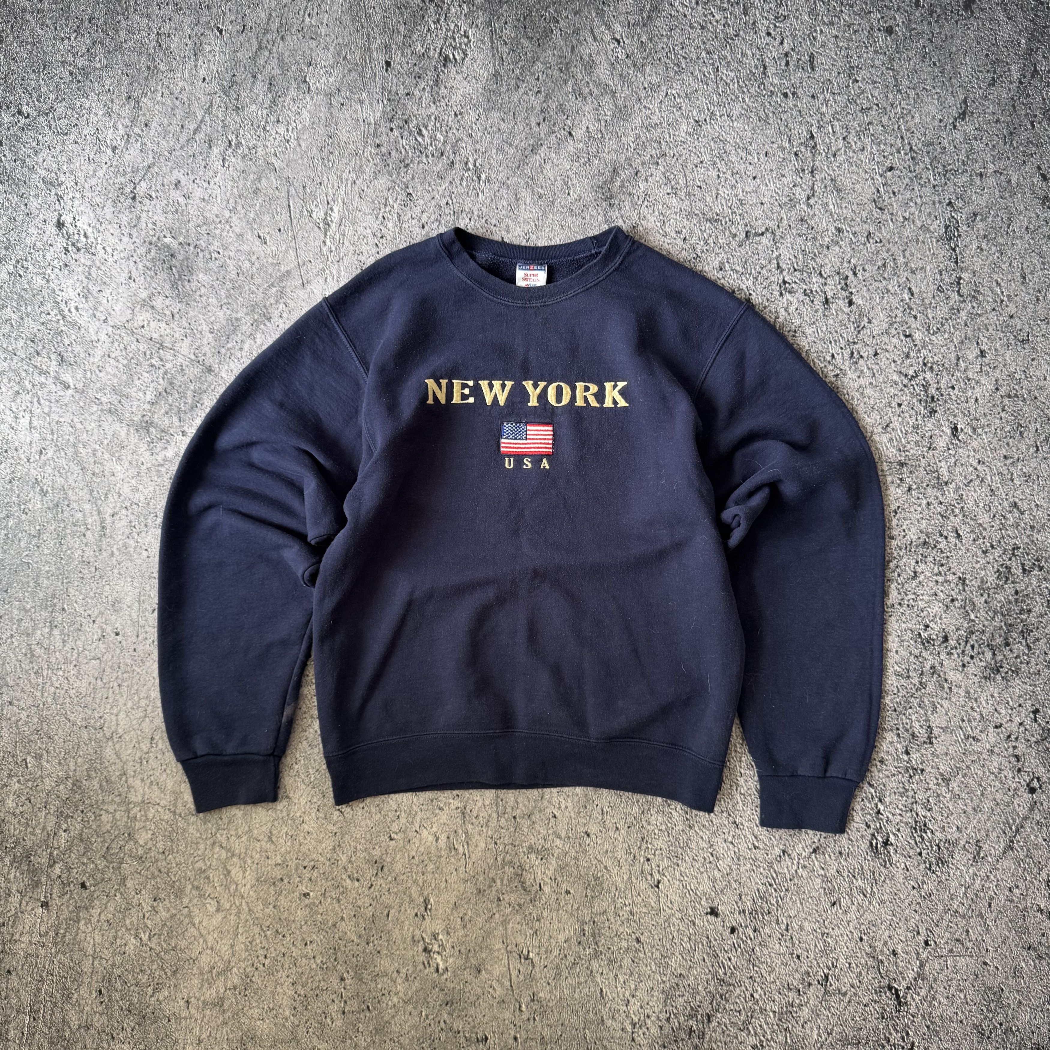 Jerzees Vintage New York America vtg sweetshirt hoodie Size S / US 4 / IT 40 - 2 Thumbnail
